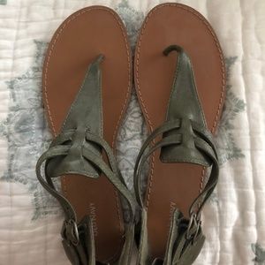 Old Navy army green sandals size 9